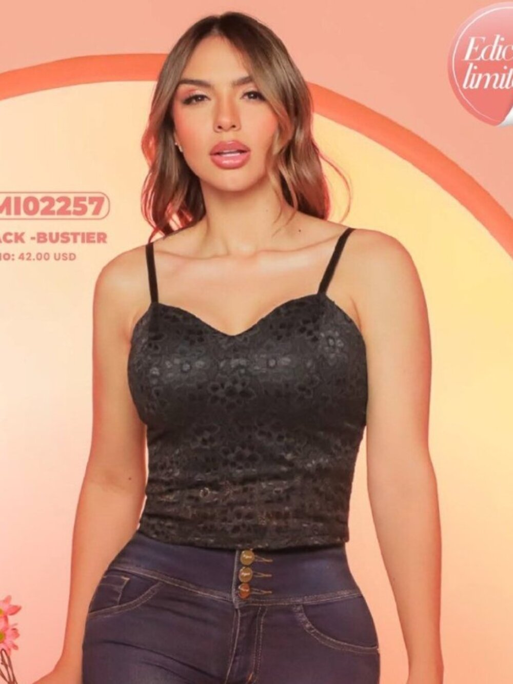 Stagmi SMI02257 100% Colombian Shaping Bustier Style Shaper Sexy Top XS NEW! - Picture 9 of 12
